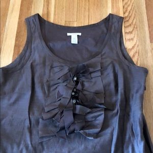 Jcrew brown sleeveless top sz 4